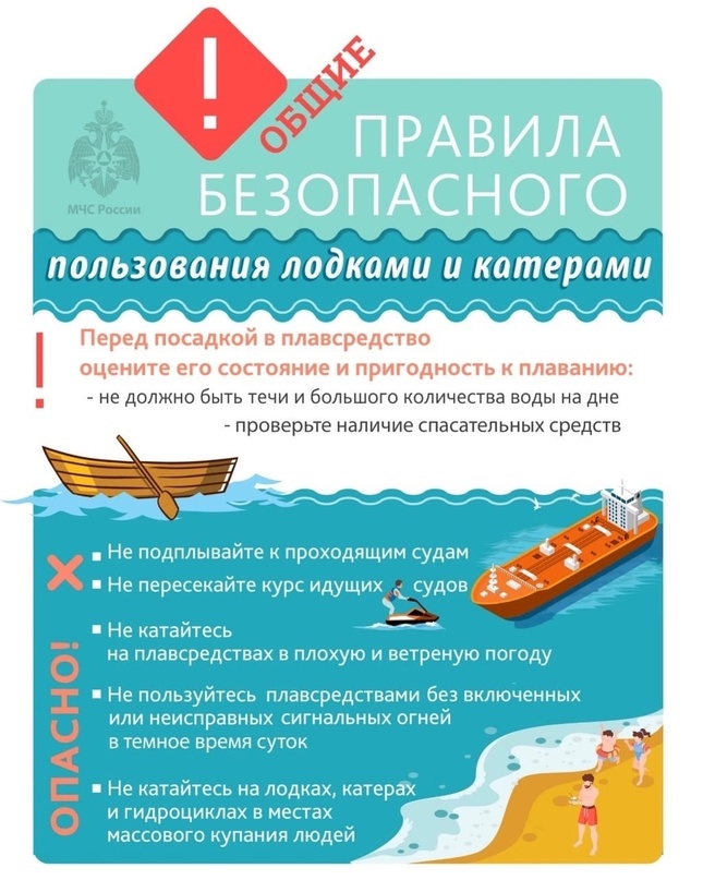 Безопасное использование лодок и катеров